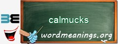 WordMeaning blackboard for calmucks